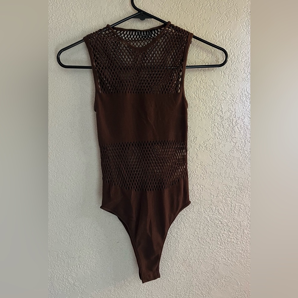 Zara seamless mesh bodysuit